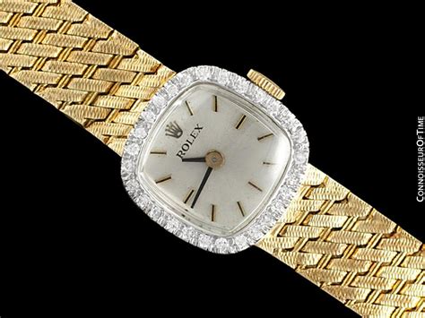 vintage rolex diamond ladies watch.